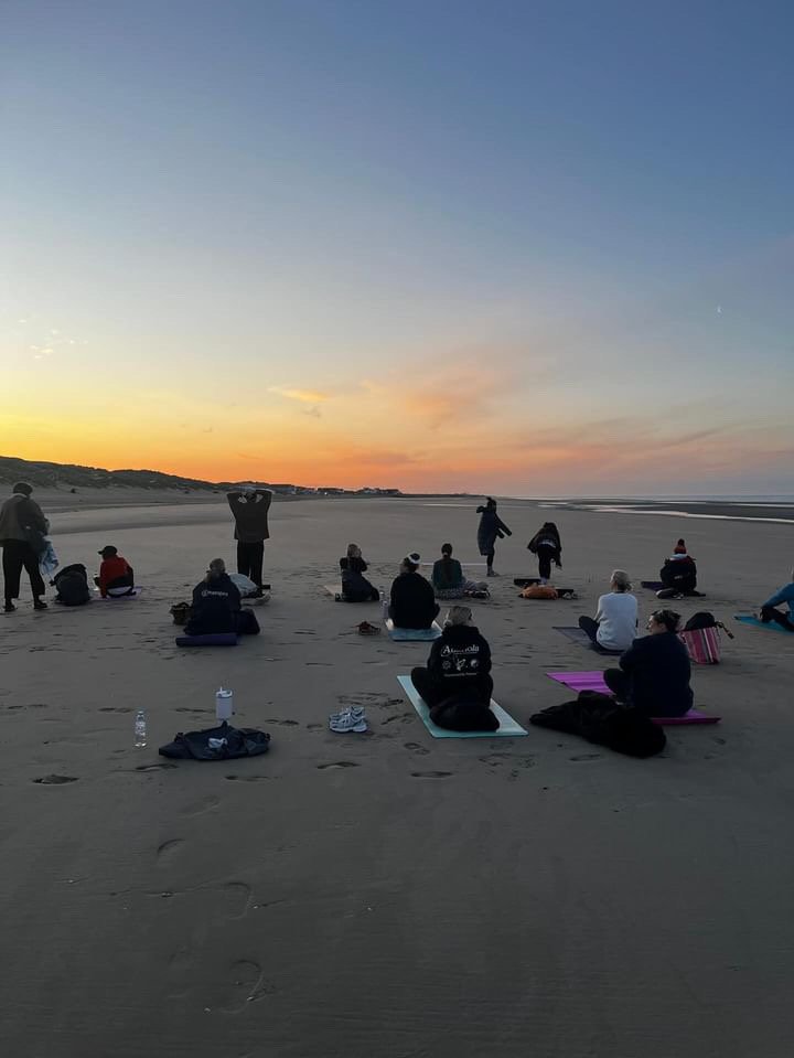 Morning Yoga at Camber Sands - Ground Up Best coffee shop in Rye