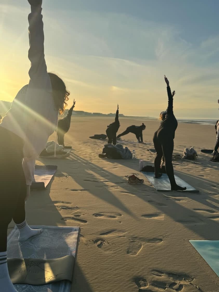 Sunrise Yoga on the beach - Ground Up Coffee Shop